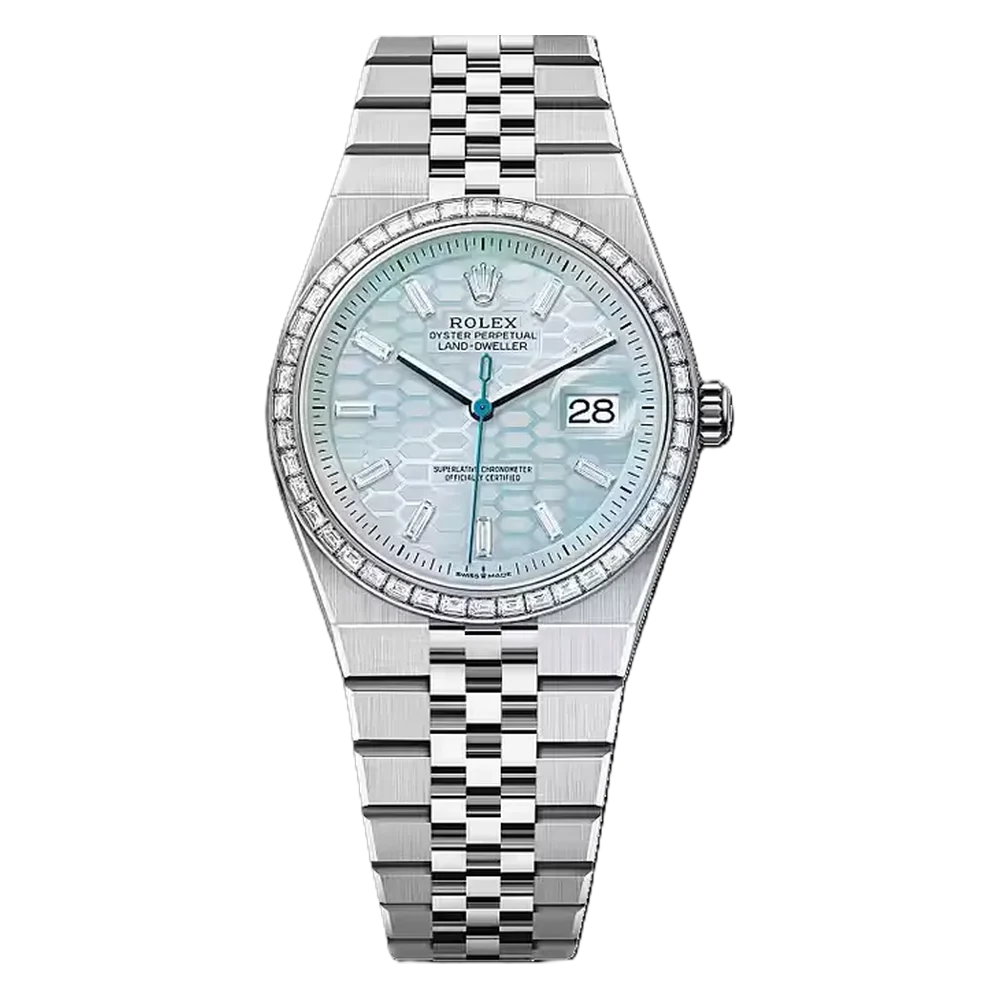 Rolex Land-Dweller 36 Blue Baguette