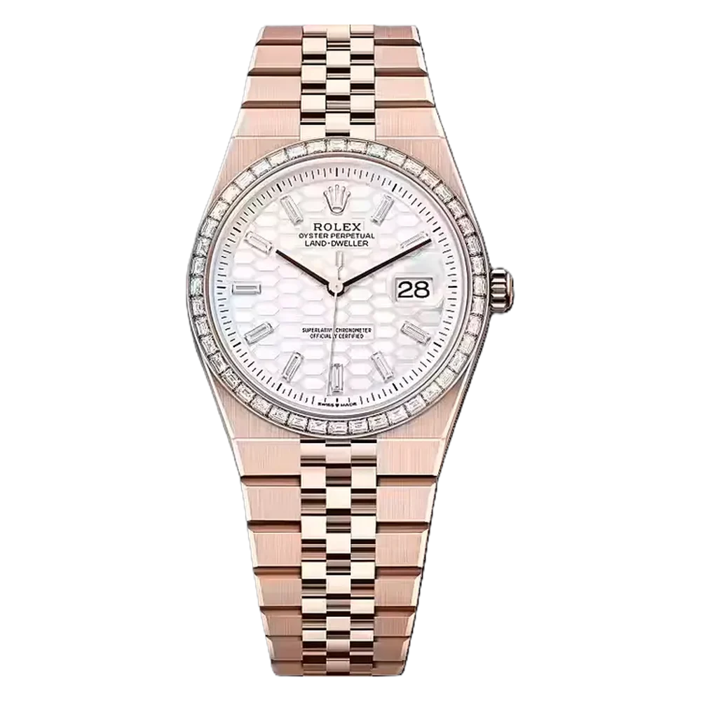 Rolex Land-Dweller 36 Everose Baguette