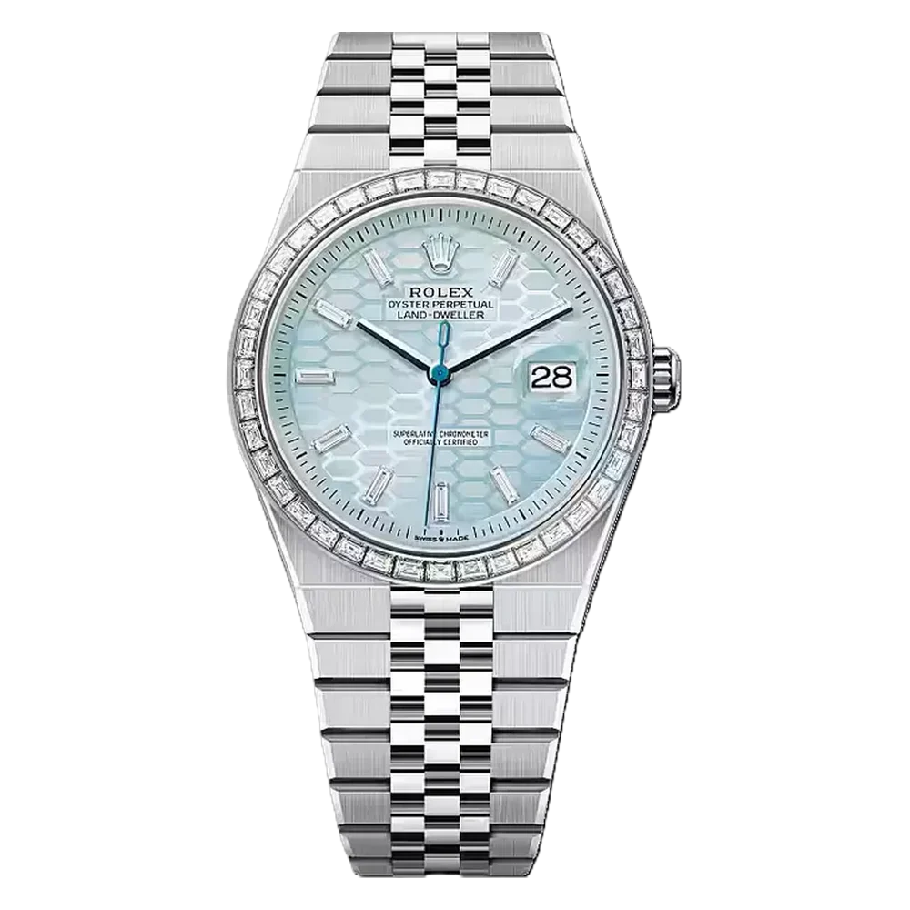 Rolex Land-Dweller 40 Blue Baguette