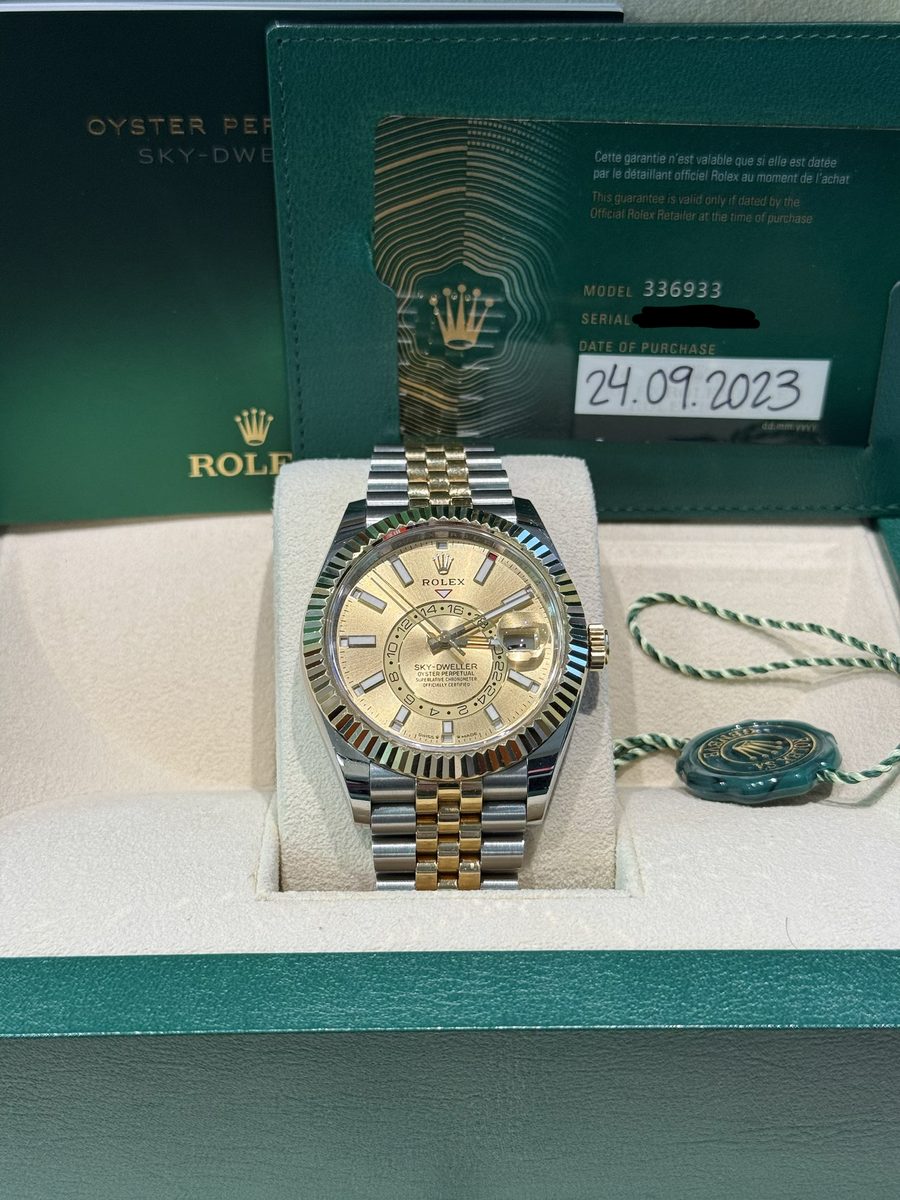 Rolex Sky-Dweller Two-Tone, sold by Big Sky Timepieces